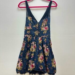 Free People Vintage-Inspired Floral Mini Dress